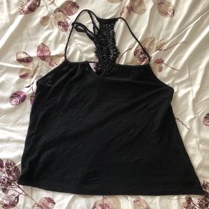 ‼️10/$10‼️ black lace tank top